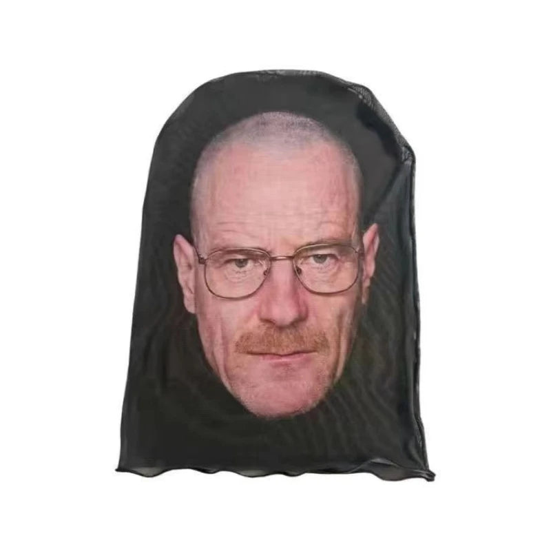 Visual Mesh Full Face Mask Horror Cosplay Prop