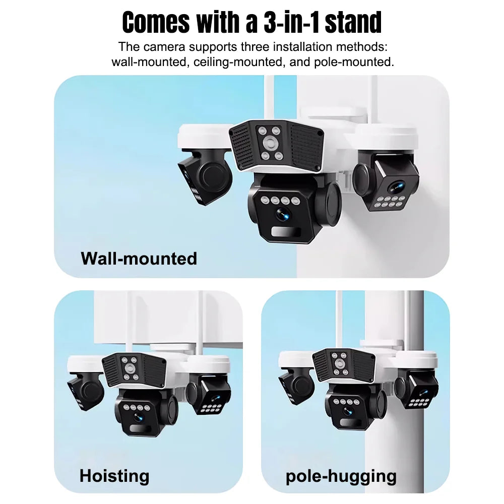 Kepeak 6MP Solar Wireless PTZ Security Camera With Night Vision