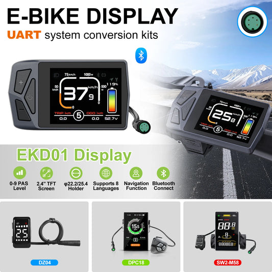 Varstrom EKD01 Electric Bike Display CAN UART Bluetooth Navigation