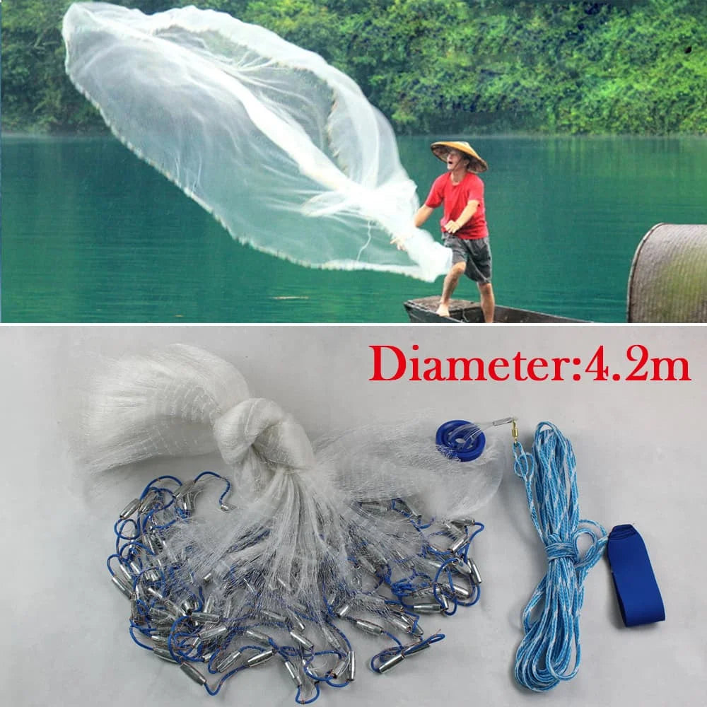 Bymaocar Nylon Monofilament Steel Copper Net With Sinker
