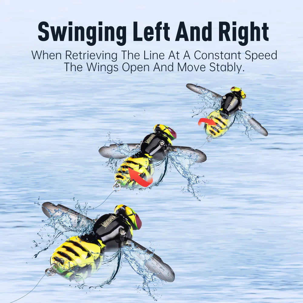 Kingdom Artificial Insect Swimbaits For Bass Pike Fishing