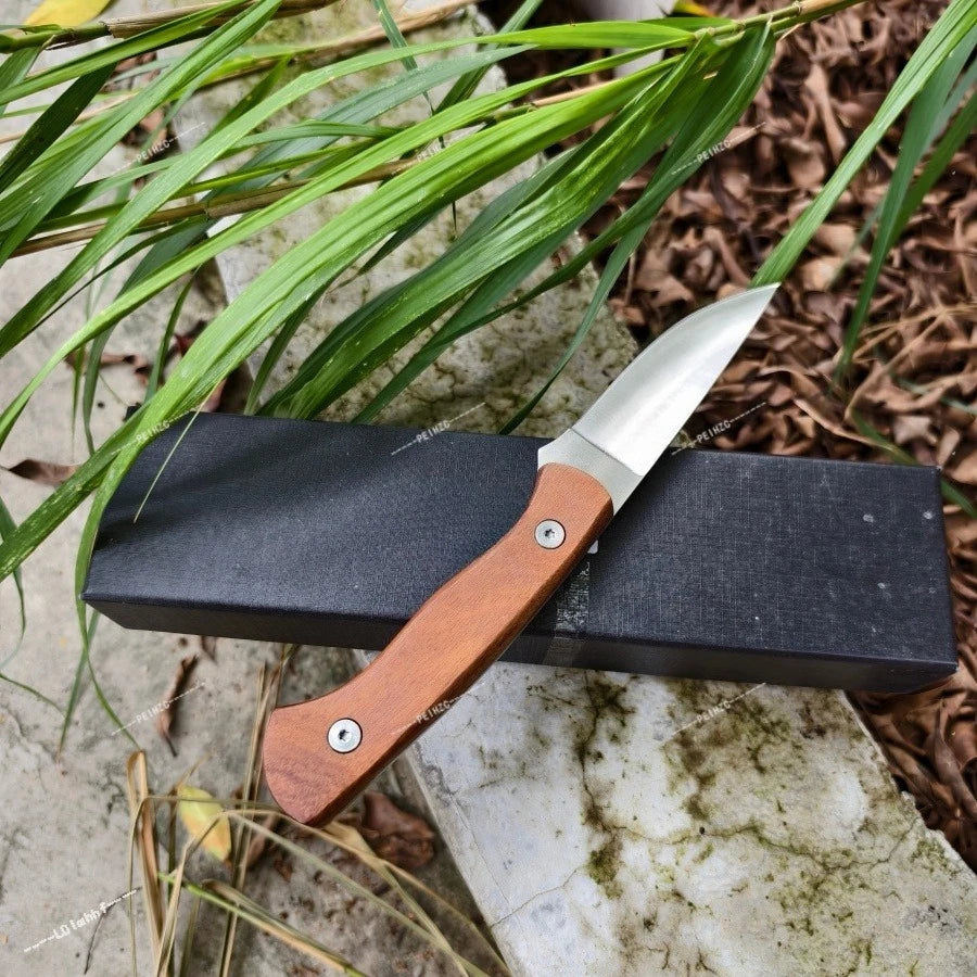 DIY Fixed Blade Knife With 8Cr13Mov Steel And Rosewood Handle