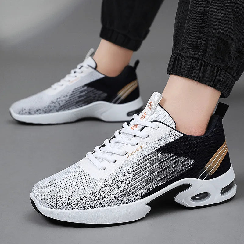 Men Breathable Mesh Air Cushion Running Shoes