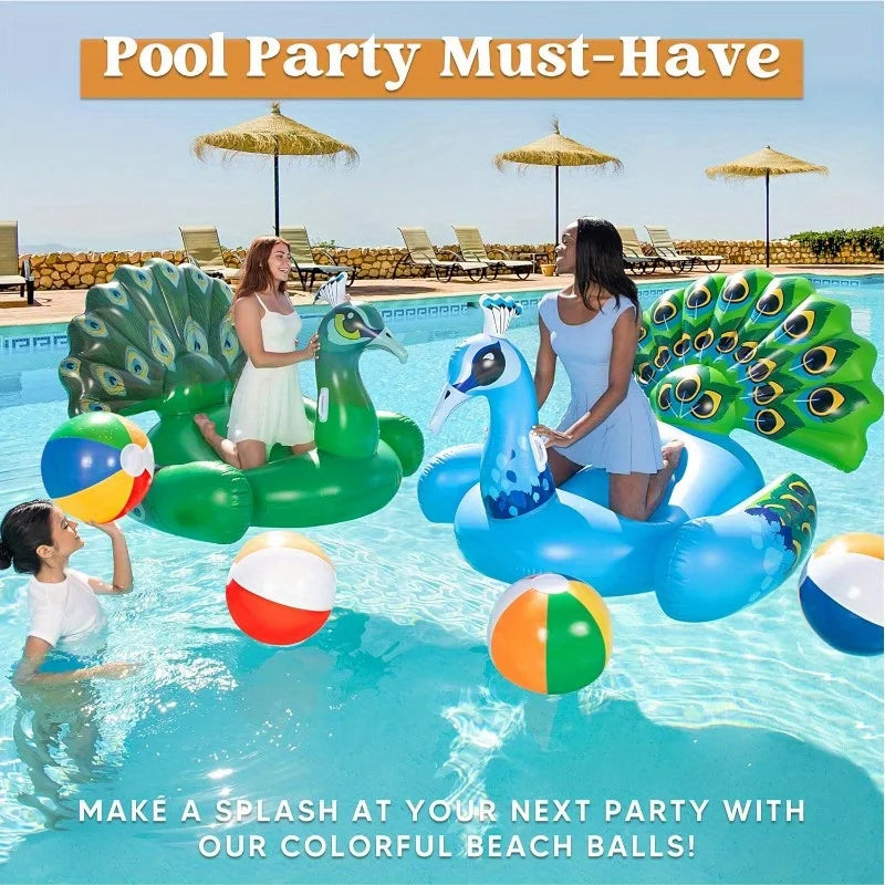 Joyfy 4 Pack Beach Balls Inflatable Pool Toys For Parties