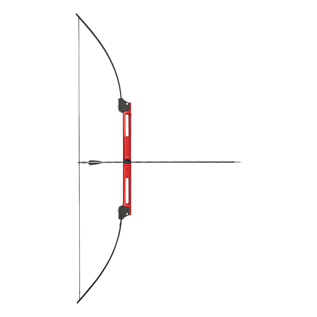 40lbs Traditional Recurve Bow, Archery Set, Foldable Bow, 138cm, Aluminum Alloy Riser, Epoxy Limbs, Red, Right Hand, with Arrows, Arm Guard, Finger Tab, Target Paper, Carry Bag, Portable, for Hunting, Target Shooting, Strengt