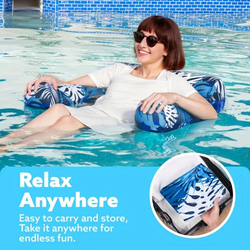 Joyfy Leaf Pool Chair Inflatable Lounger For Adults Beach Lake