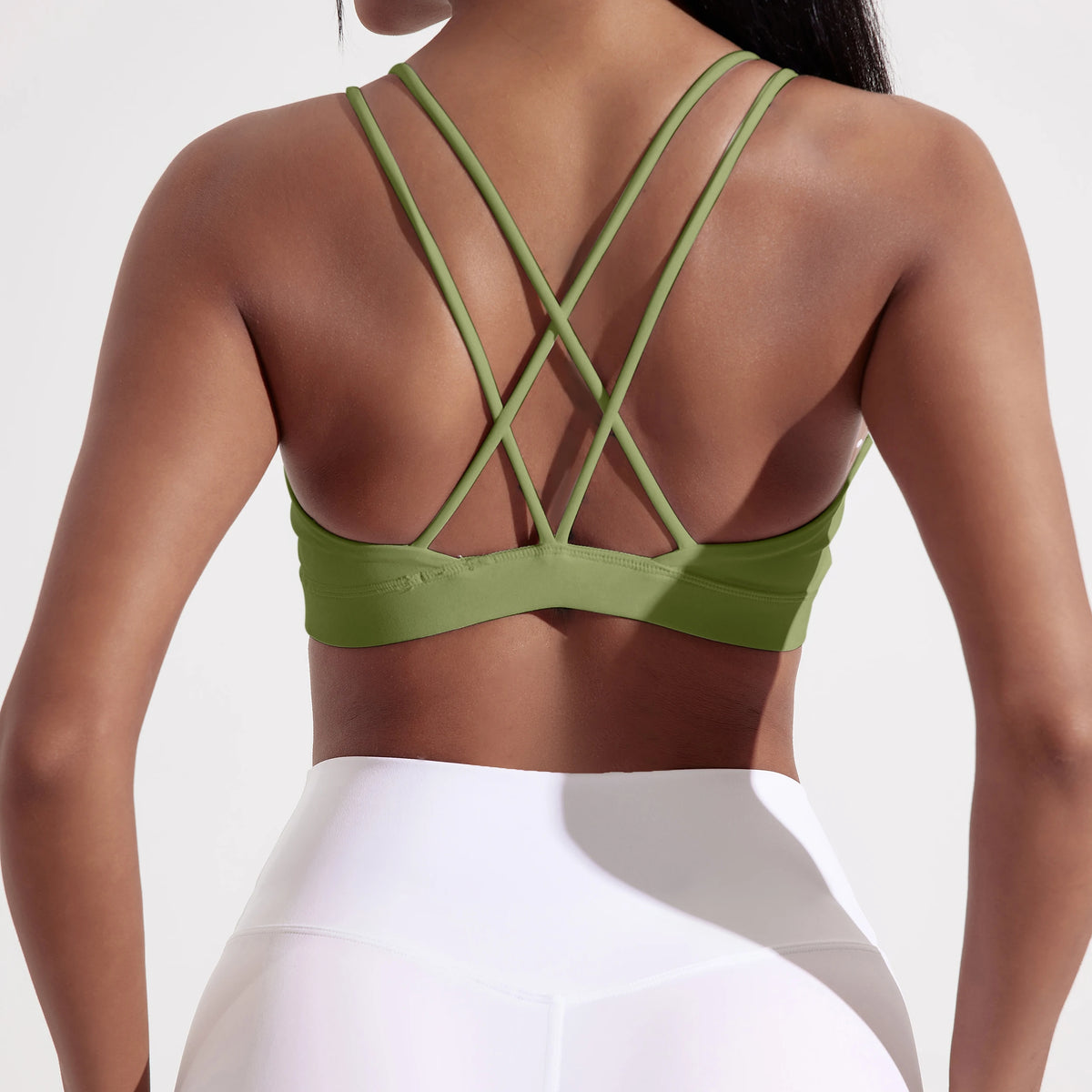 Solid Color Women's High Strength Cross Fit Sports Bra