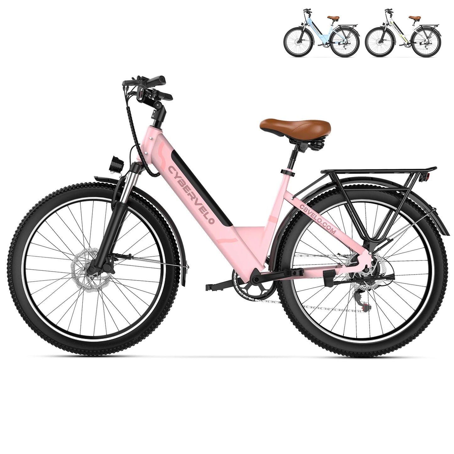 CYBERVELO 1000W Peak Electric Bike With Removable Battery And 7 Speed