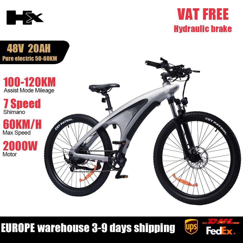 Huanci 2000W Electric Mountain Bike With Torque Sensor