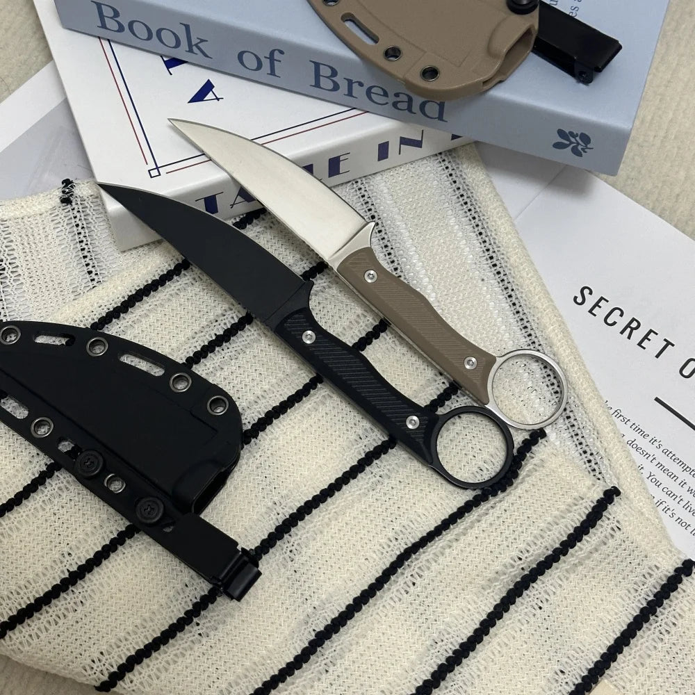 Wargoat Tactical Straight Knife With Stainless Steel Blade