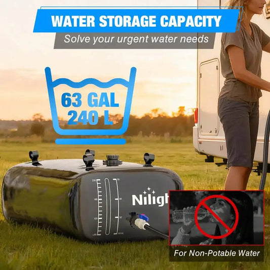 Nilight Potable Water Bladder For RV Camper And Truck Foldable