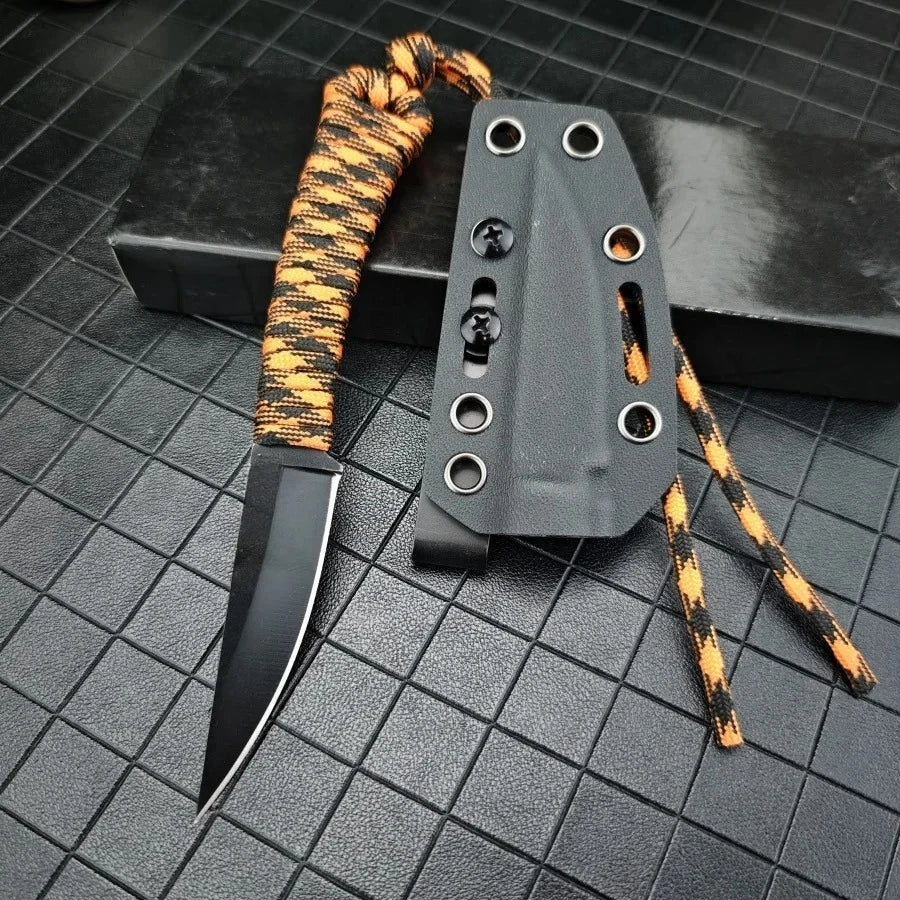DIY Supplies Outdoor Hunting Knife With Sheath MKC 440C Blade