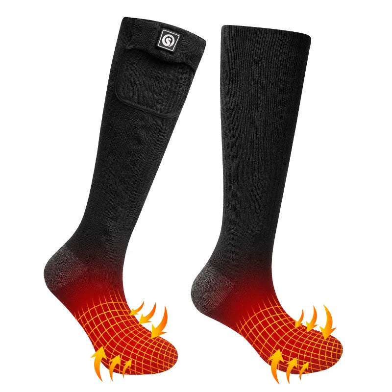 Savior Heated Socks Rechargeable Warm Winter Socks Outdoor Sports