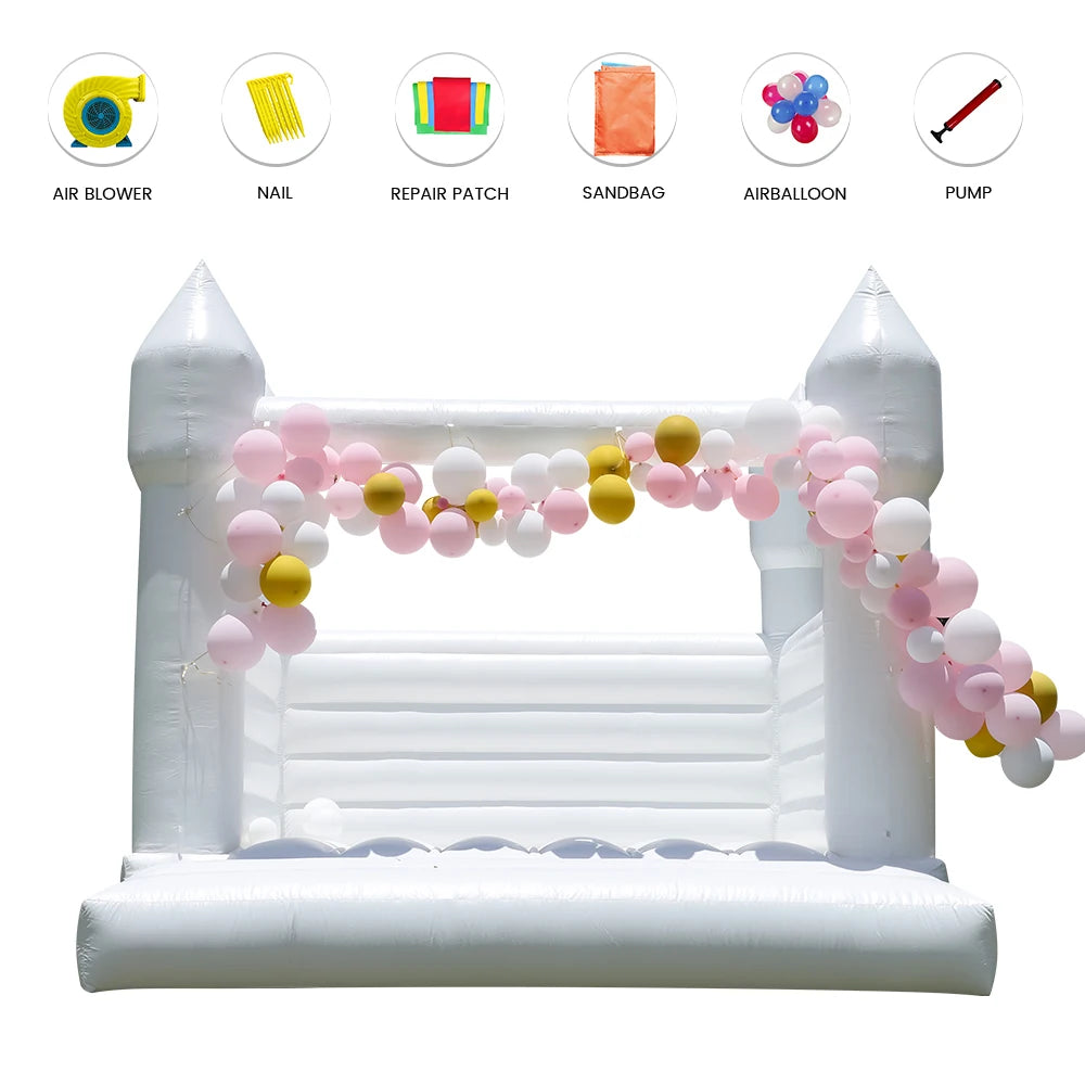 RTS Inflatable Giant Bounce House Castle for Kids Party