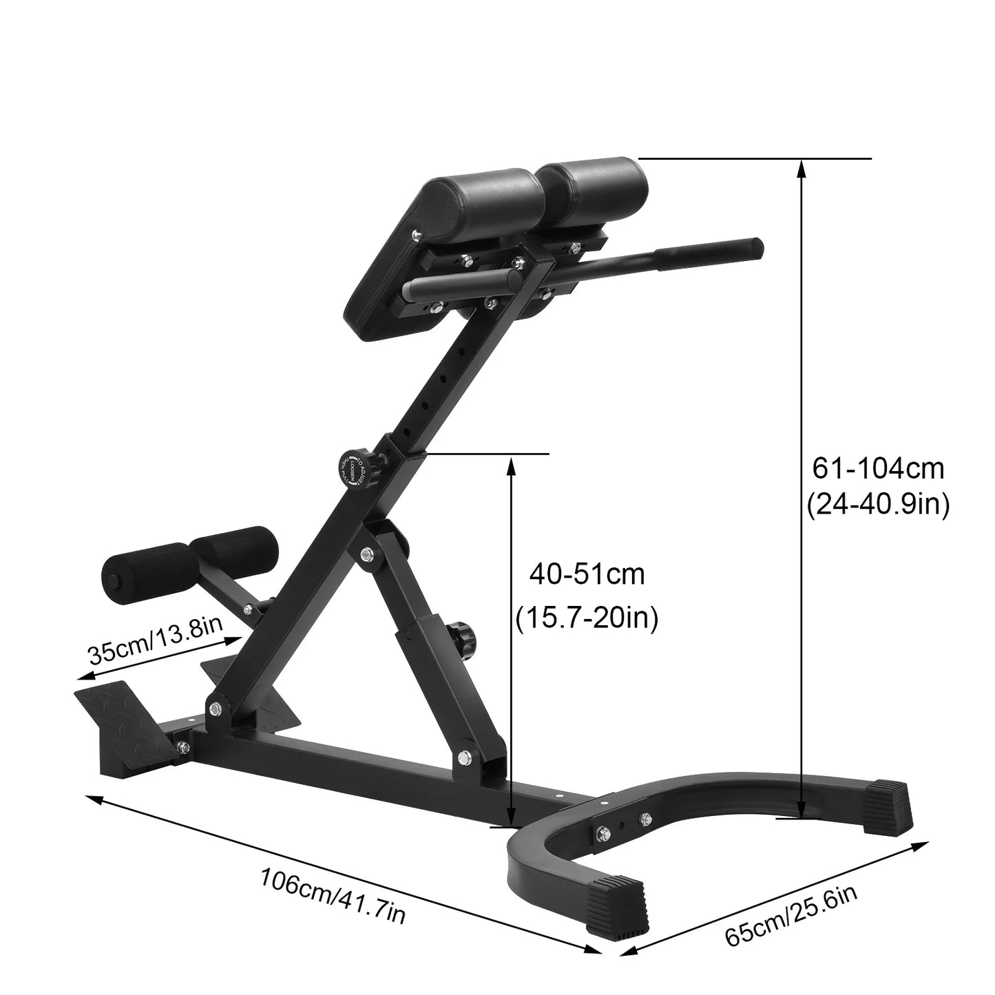 Hyperextension Roman Chair For Home Gym Abs Glutes Hamstrings
