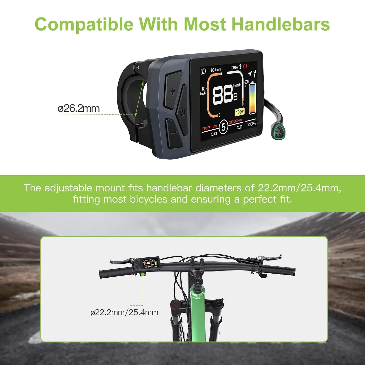 Varstrom EKD01 Electric Bike Display CAN UART Bluetooth Navigation