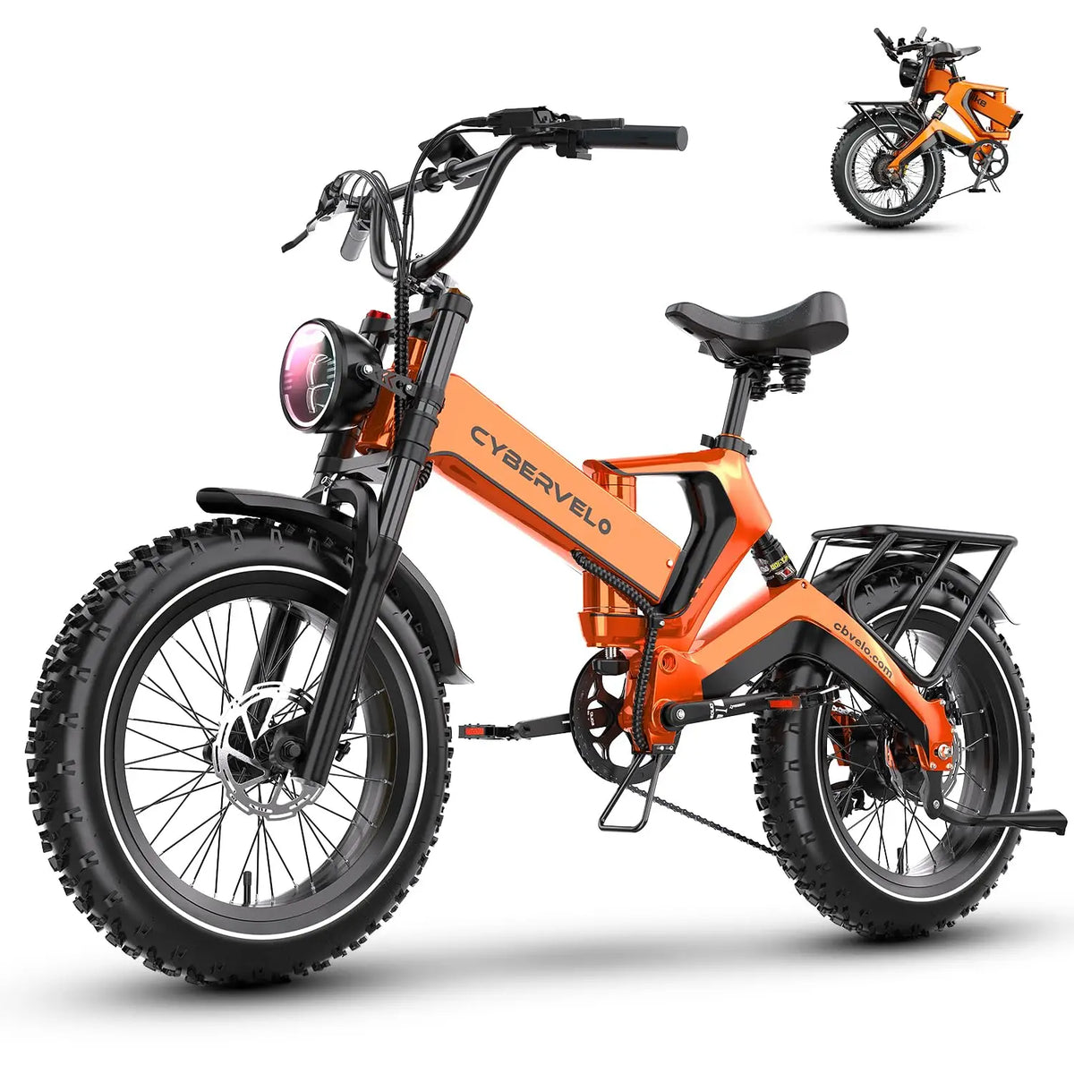Cybervelo 2000W Peak Motor Foldable Electric Bicycle