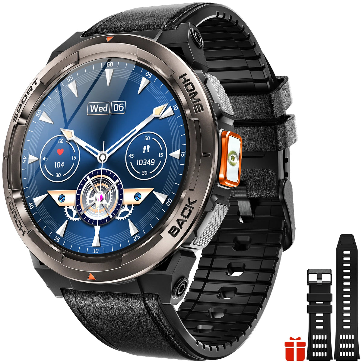 EIGIIS KE5 Smart Watch With Compass Barometer And LED Flashlight