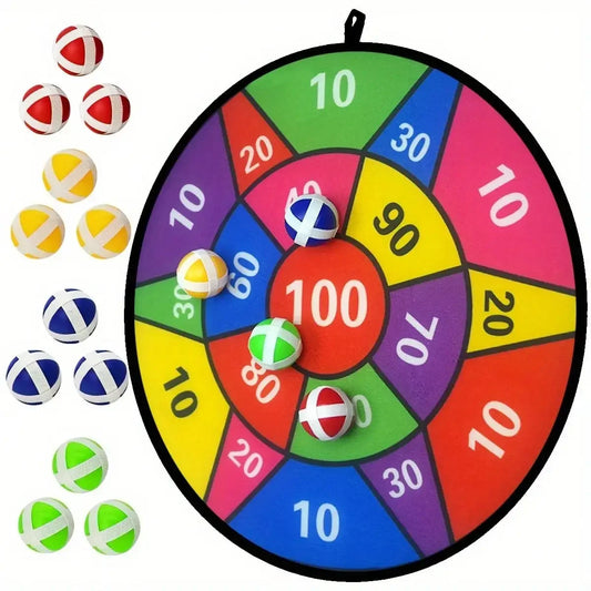 Sticky Ball Dart Board Set for Indoor and Outdoor Fun