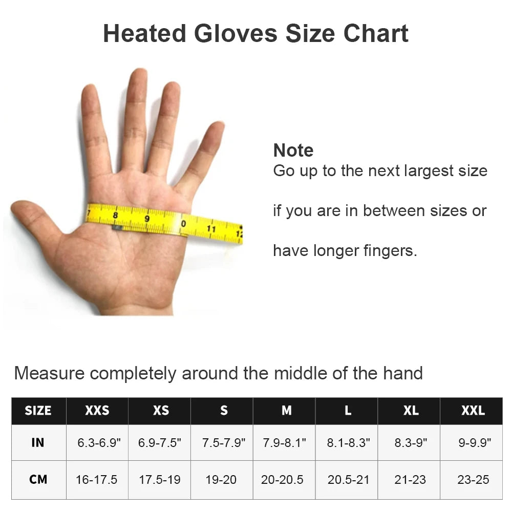 Snow Deer Waterproof Electric Heated Gloves For Winter