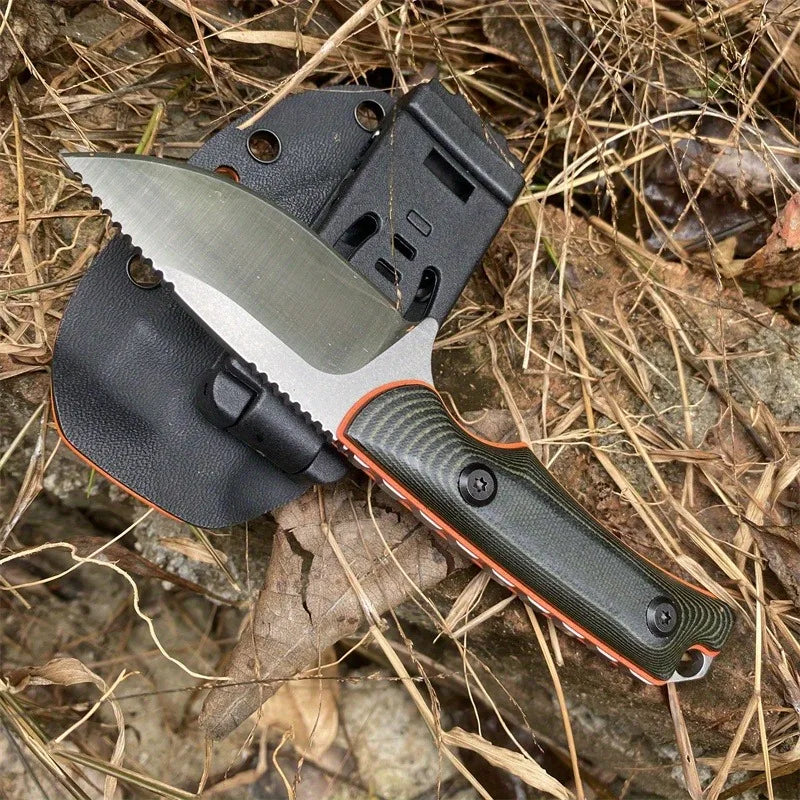 BM 15017 Two Tone G10 Fixed Blade Knife 8Cr13Mov Outdoor EDC Self Defense