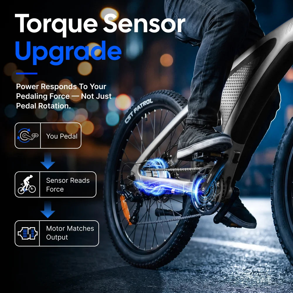 Huanci 2000W Electric Mountain Bike With Torque Sensor