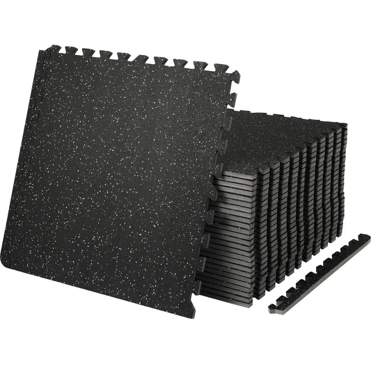 SucceBuy EVA Foam Rubber Interlocking Gym Floor Mats Waterproof Pack
