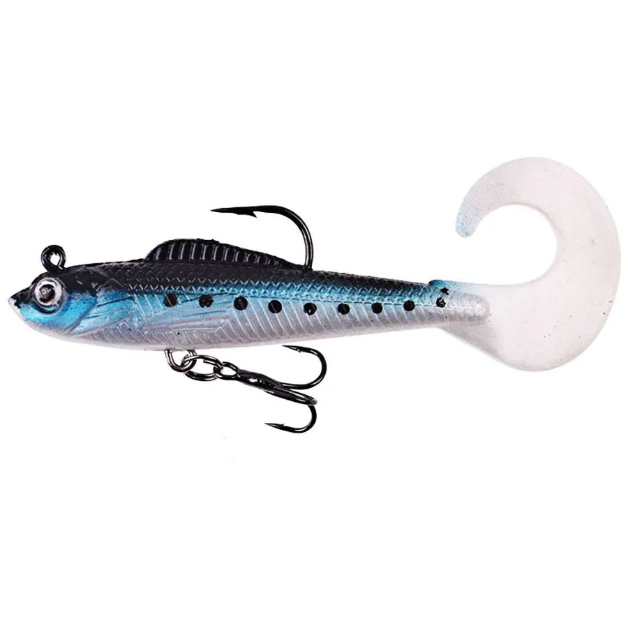 Bodecin Soft Silicone Wobbler Fishing Lures For Sea Bass Pike