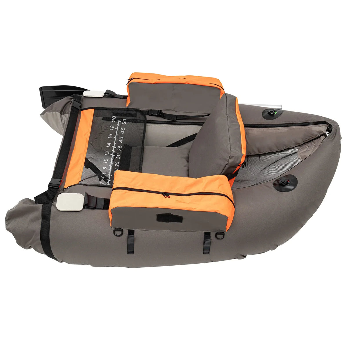Outdoor Fishing Inflatable Boat Raft With Pump And Adjustable Backrest