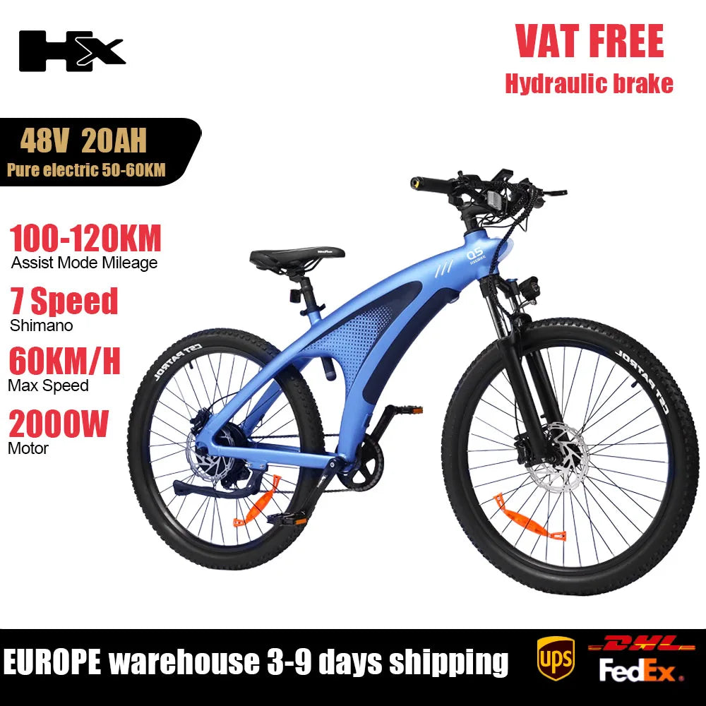 Huanci 2000W Electric Mountain Bike With Torque Sensor