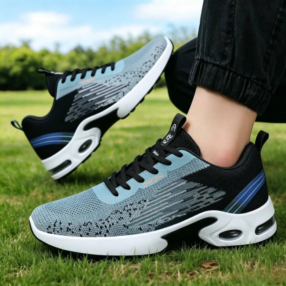 Men Breathable Mesh Air Cushion Running Shoes