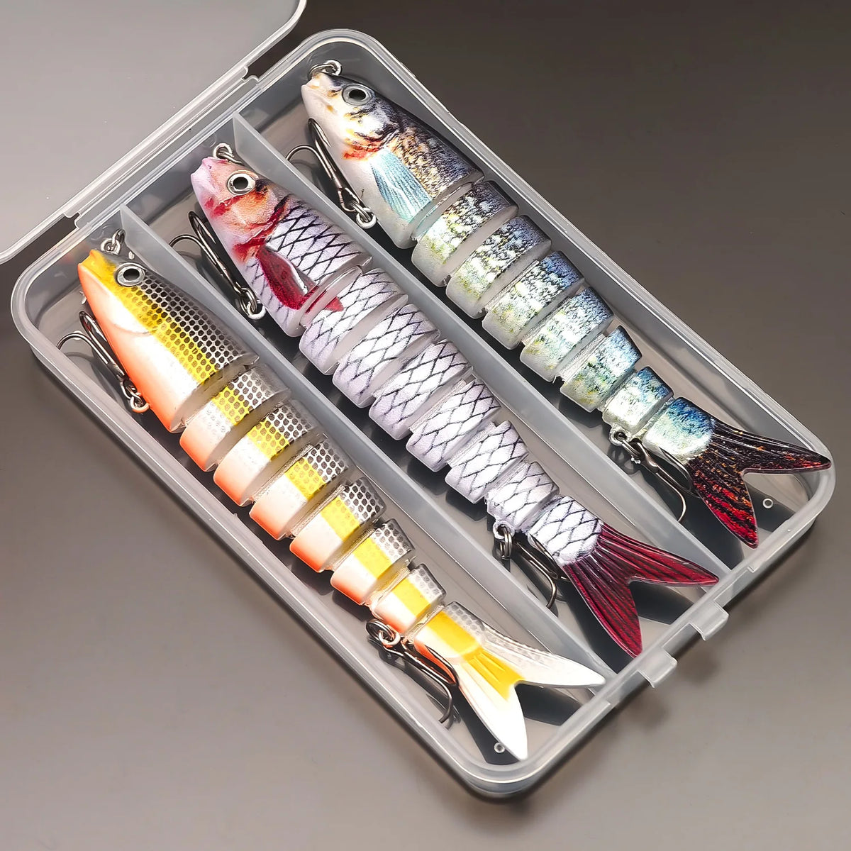 Anfs 8 Segment Multi Jointed Artificial Fishing Lure Bait Kit