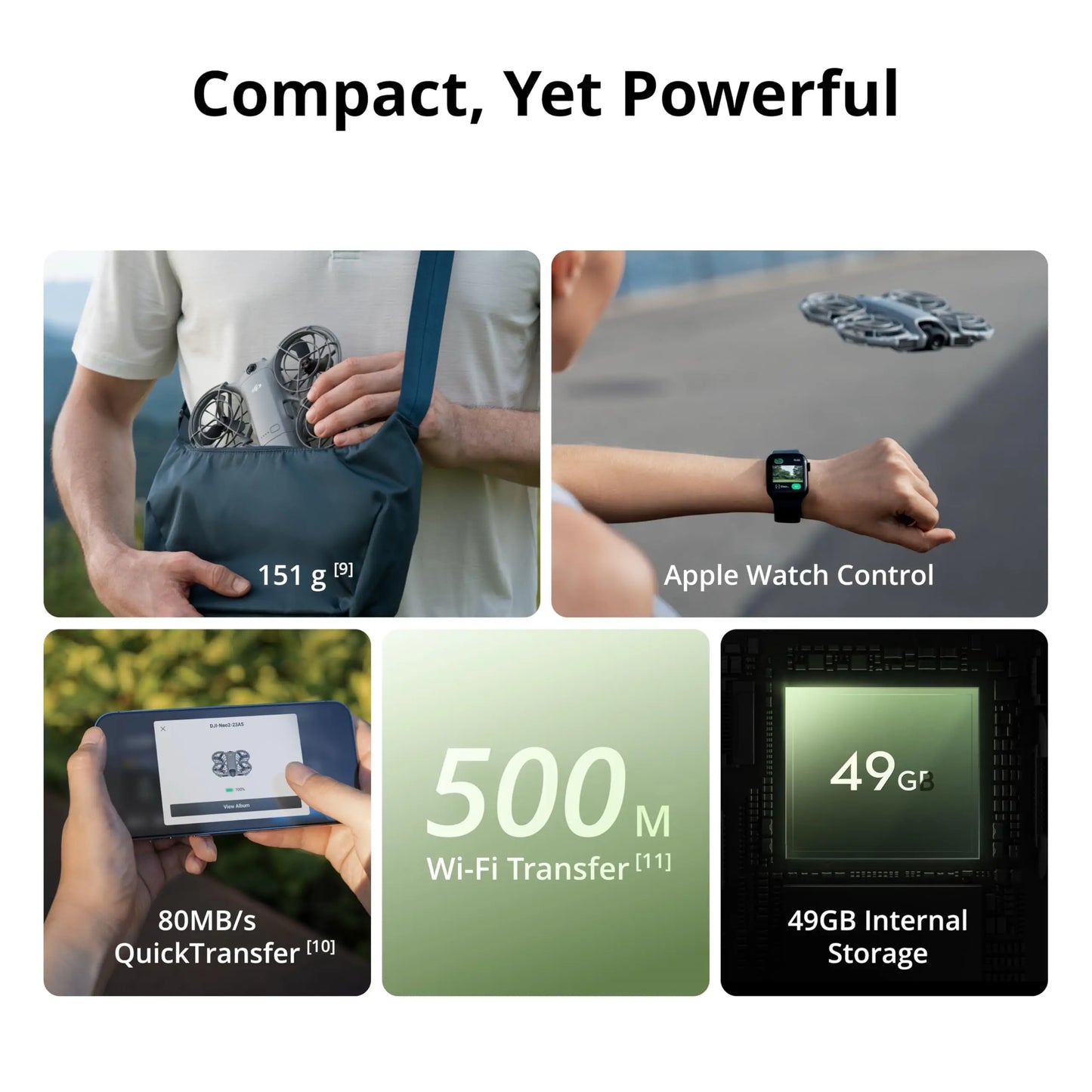 DJI Neo 2 Drone 4K Camera Gesture Control Tracking