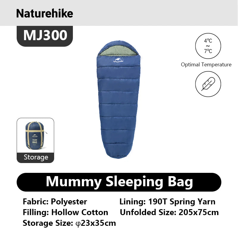 Naturehike Mummy Sleeping Bag Ultra Winter Warm Cold Weather Gear
