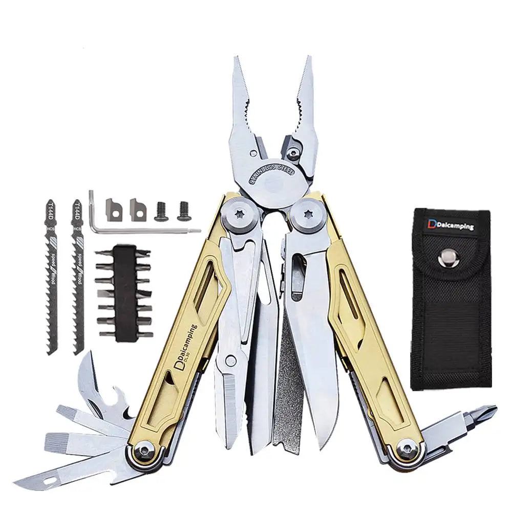 Daicamping Multifunctional Folding Pliers Stainless Steel EDC Multi Tool