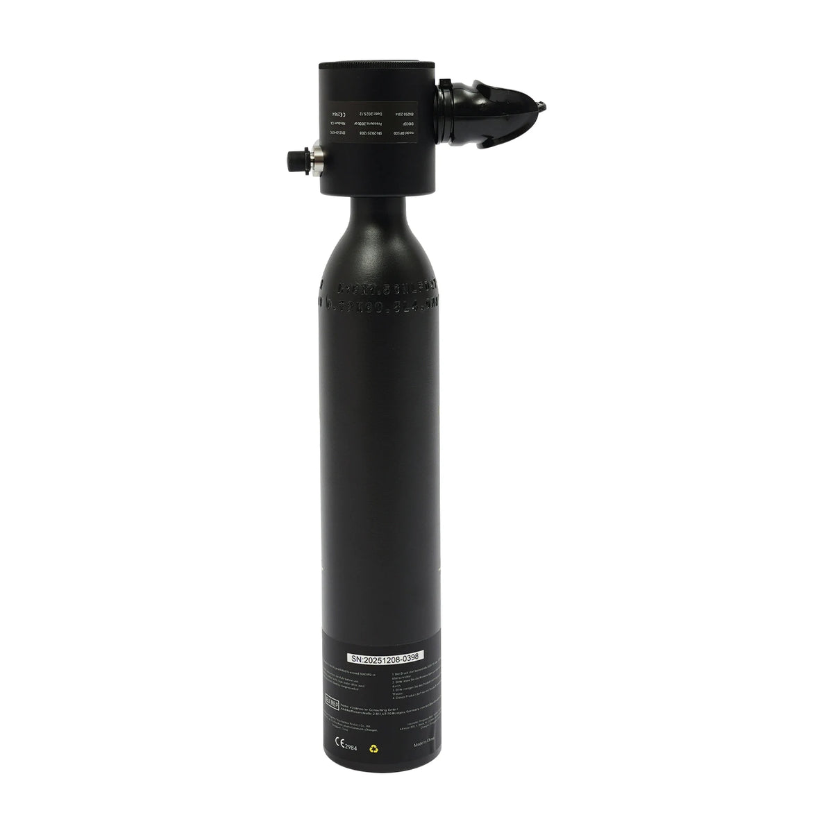 Mini Diving Tank Kit 6061 Aluminum Cylinder With Pressure Gauge