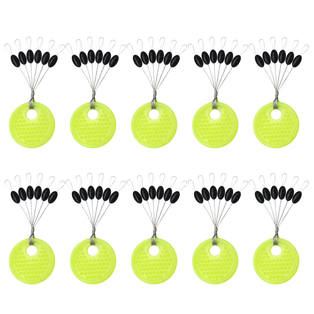 APWIKOGER Fishing Float Bobber Oval Line Stops For Catfish