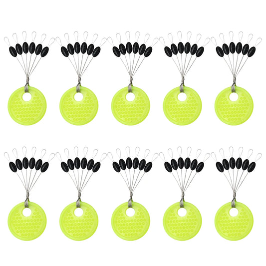 APWIKOGER Fishing Float Bobber Oval Line Stops For Catfish