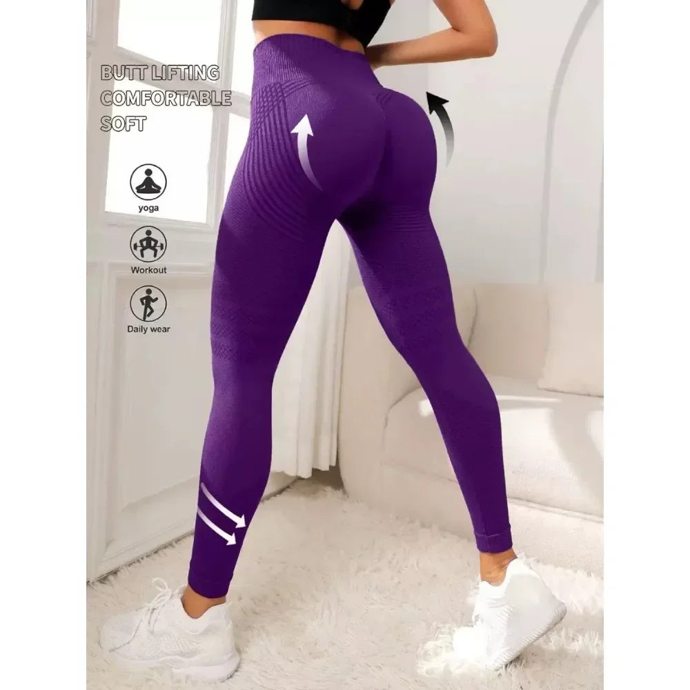 Anti Cellulite 3D Leggings High Waisted Butt Lifting Tummy Control