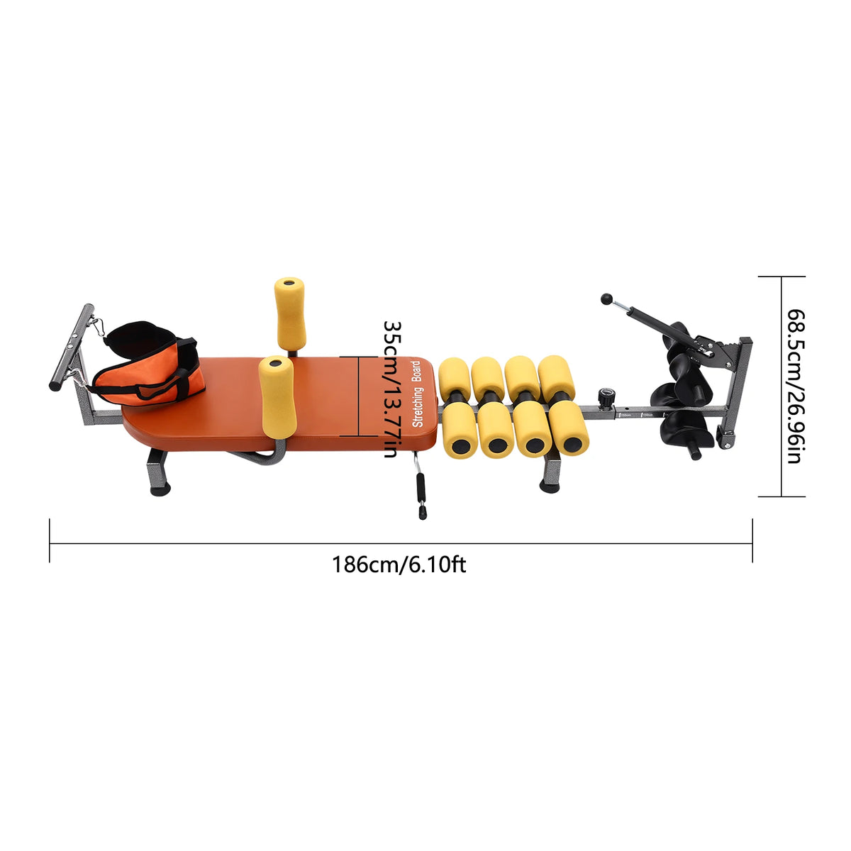 Adjustable Back Stretch Training Bench For Tension Relief