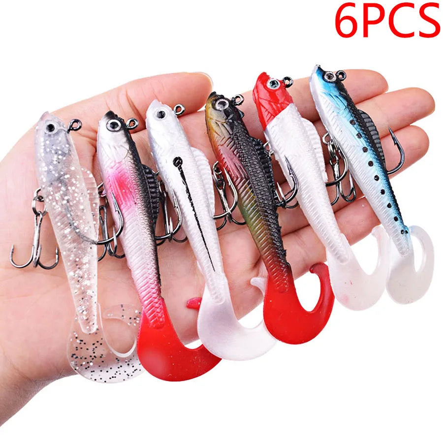 Bodecin Soft Silicone Wobbler Fishing Lures For Sea Bass Pike