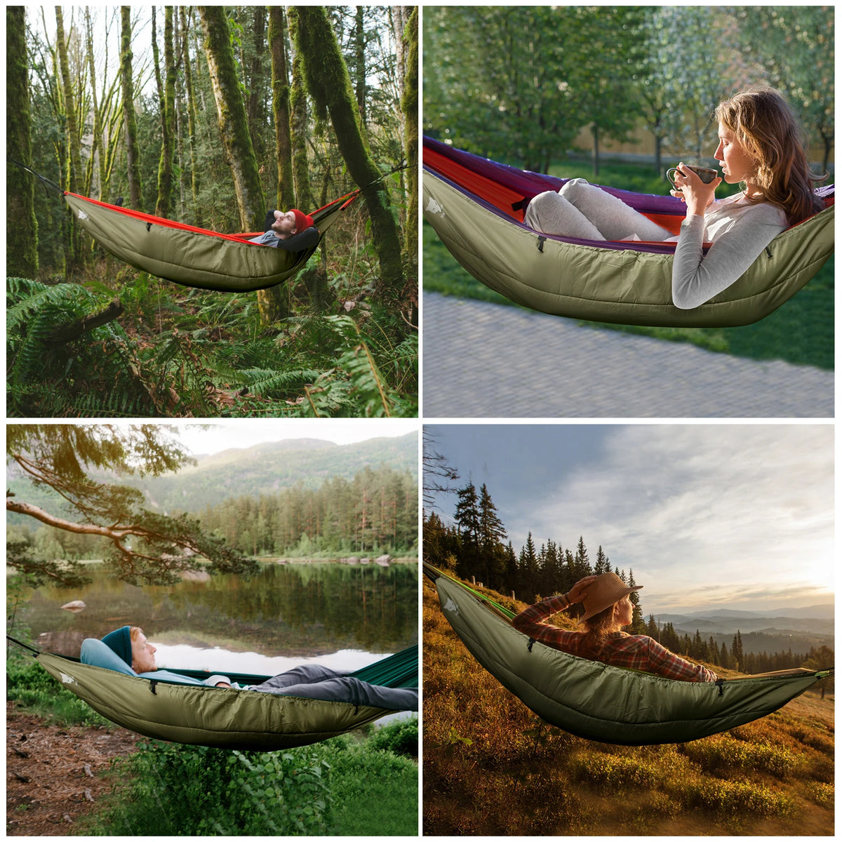 Night Cat Single Hammock Underquilt Lightweight Four Season Camping