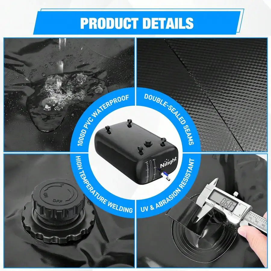 Nilight Potable Water Bladder For RV Camper And Truck Foldable