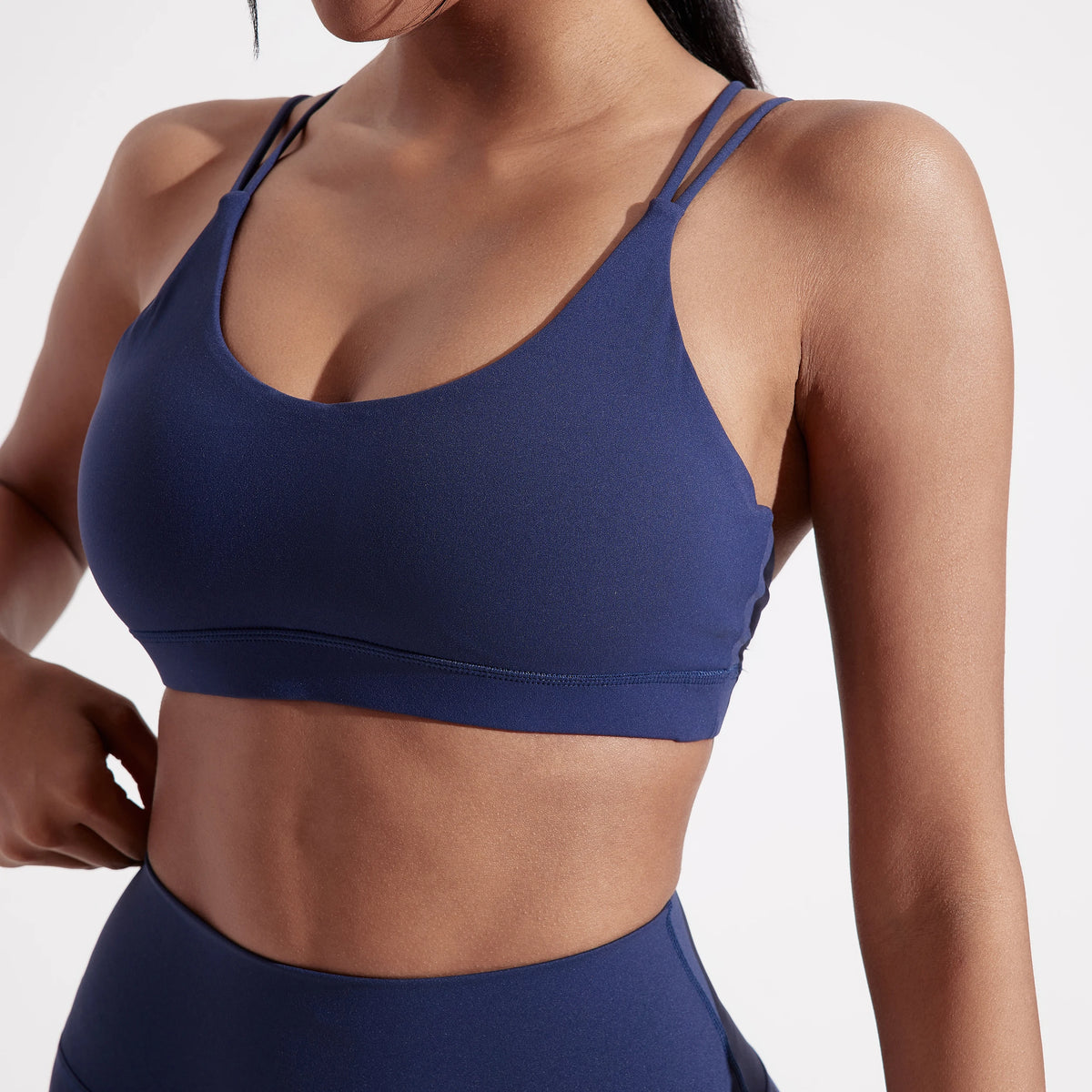 Solid Color Women's High Strength Cross Fit Sports Bra