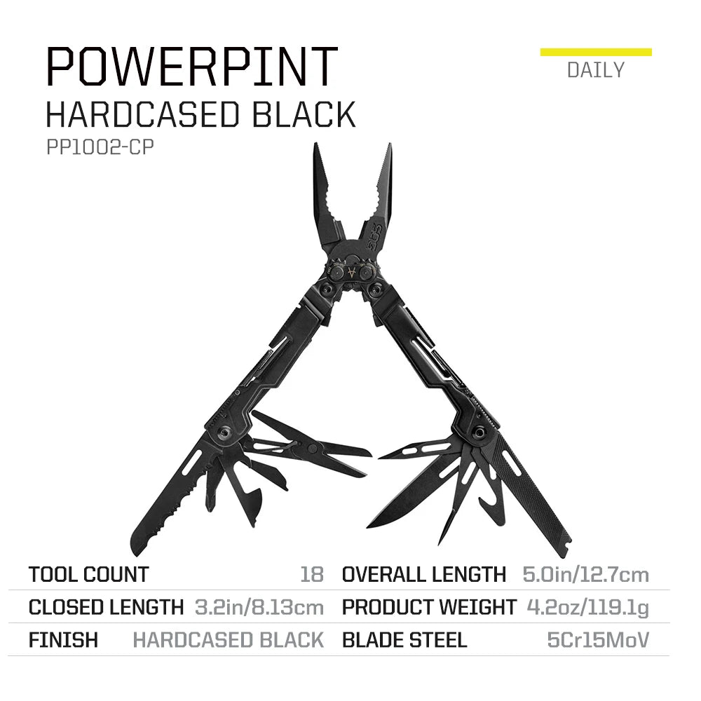 SOG PowerPint 18 In 1 Pocket Multi Tool Stainless Steel