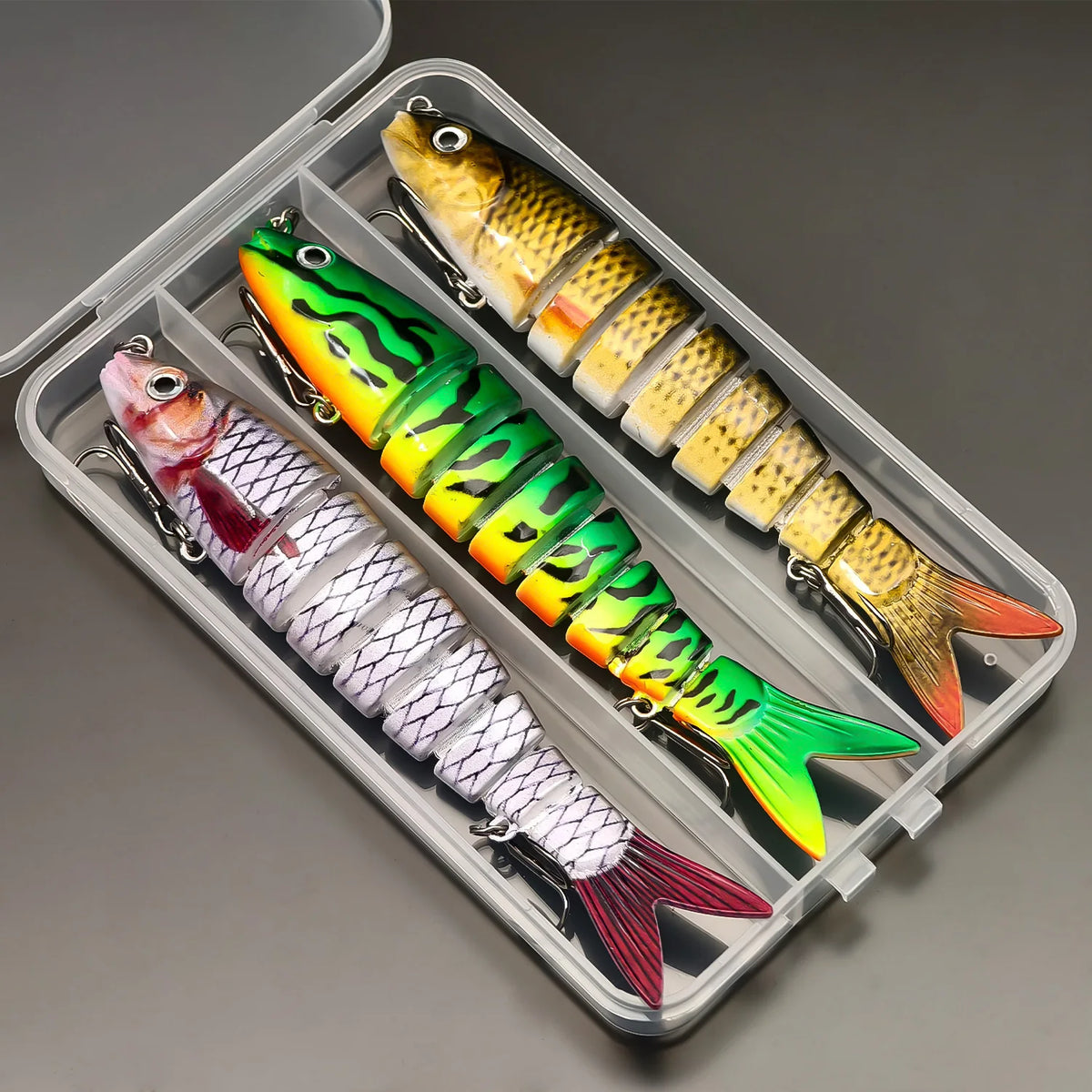 Anfs 8 Segment Multi Jointed Artificial Fishing Lure Bait Kit