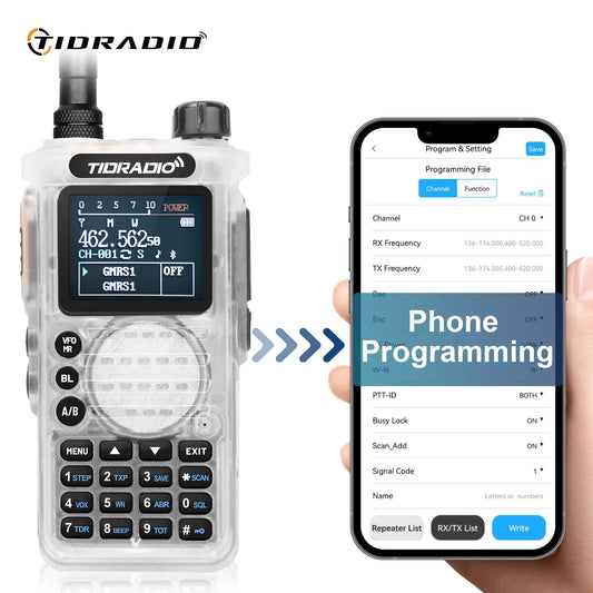 TIDRADIO TD-H8 10W Long Range Two Way Radio Emergency Walkie Talkie