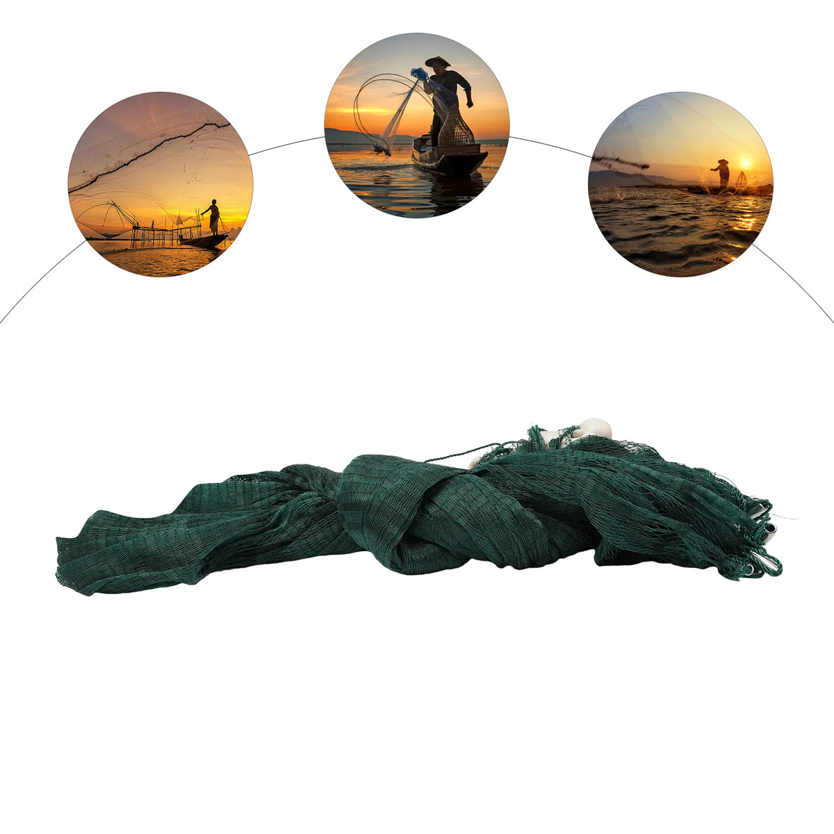 Bymaocar Fishing Drag Net With Weights And Floats For Seining
