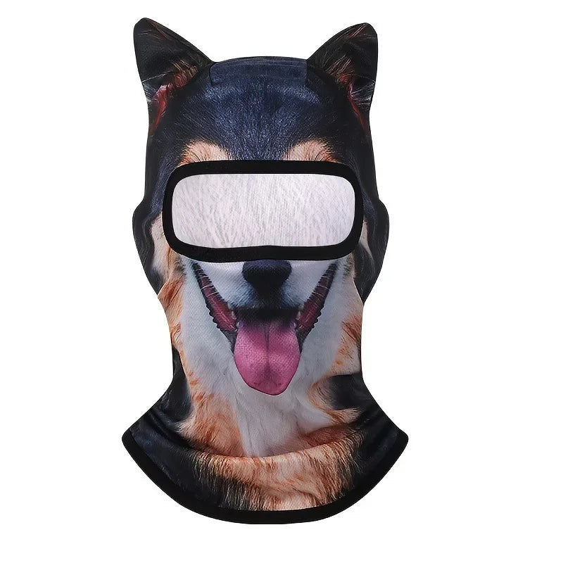 3D Cat Ski Balaclava Animal Face Covering Headgear