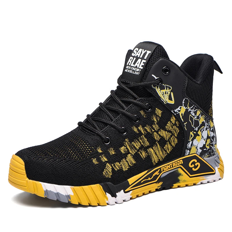 Unisex High Top Work Safety Boots With Secure Lace Design